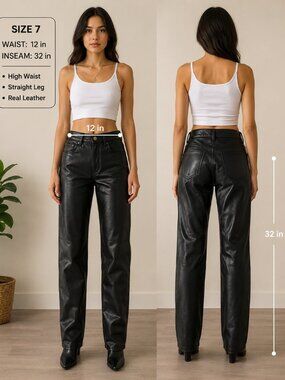 Vintage Bilermain par Tonino Felicissimo Leather Pants